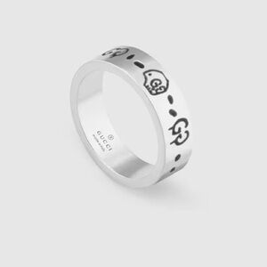 Gucci Ghost ring 4mm sterling silver size 16 (US size 7.5)